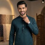 Premium Dark Teal Panjabi