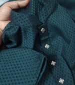 Premium Dark Teal Panjabi - Image 2