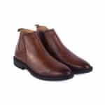 Zelt Classic Black Leather Chelsea Boot - Image 5