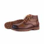 Monster Lace-Up Grained Boot Wolverine Sole - Image 2