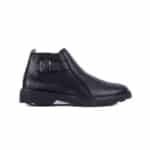 Urban Biker Buckle Strap Leather Chelsea Boot