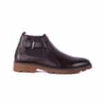 Urban Biker Buckle Strap Leather Chelsea Boot