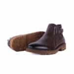 Urban Biker Buckle Strap Leather Chelsea Boot - Image 2